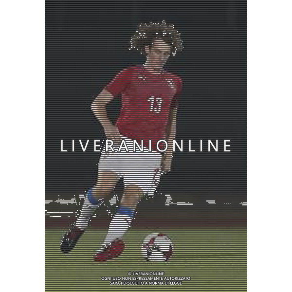 San Marino - Repubblica Ceca 05/09/2018 qualificazioni del gruppo 1 al campionato Europeo Under 21 Italia 2019 nella foto: Alex Kral (Czech Republic) Claudio Zamagni/Agenzia Aldo Liverani Alex Kral (Czech Republic) during Qualifying European Under 21 Championship Italy 2019 international soccer match group one between San Marino u21 and Czech Republic u21 at San Marino Olympic Stadium on September 5 2018 photo credit by Claudio Zamagni/Aldo Liverani Photo Agency