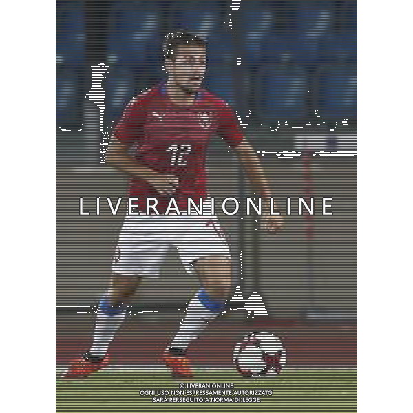 San Marino - Repubblica Ceca 05/09/2018 qualificazioni del gruppo 1 al campionato Europeo Under 21 Italia 2019 nella foto: Matěj Helešic (Czech Republic) Claudio Zamagni/Agenzia Aldo Liverani Matěj Helešic (Czech Republic) during Qualifying European Under 21 Championship Italy 2019 international soccer match group one between San Marino u21 and Czech Republic u21 at San Marino Olympic Stadium on September 5 2018 photo credit by Claudio Zamagni/Aldo Liverani Photo Agency