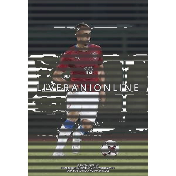 San Marino - Repubblica Ceca 05/09/2018 qualificazioni del gruppo 1 al campionato Europeo Under 21 Italia 2019 nella foto: David Lischka (Czech Republic) Claudio Zamagni/Agenzia Aldo Liverani David Lischka (Czech Republic) during Qualifying European Under 21 Championship Italy 2019 international soccer match group one between San Marino u21 and Czech Republic u21 at San Marino Olympic Stadium on September 5 2018 photo credit by Claudio Zamagni/Aldo Liverani Photo Agency