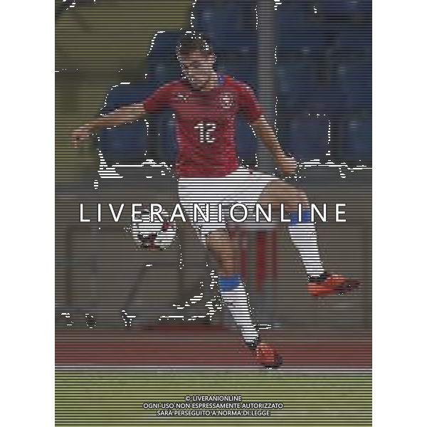 San Marino - Repubblica Ceca 05/09/2018 qualificazioni del gruppo 1 al campionato Europeo Under 21 Italia 2019 nella foto: Matěj Helešic (Czech Republic) Claudio Zamagni/Agenzia Aldo Liverani Matěj Helešic (Czech Republic) during Qualifying European Under 21 Championship Italy 2019 international soccer match group one between San Marino u21 and Czech Republic u21 at San Marino Olympic Stadium on September 5 2018 photo credit by Claudio Zamagni/Aldo Liverani Photo Agency