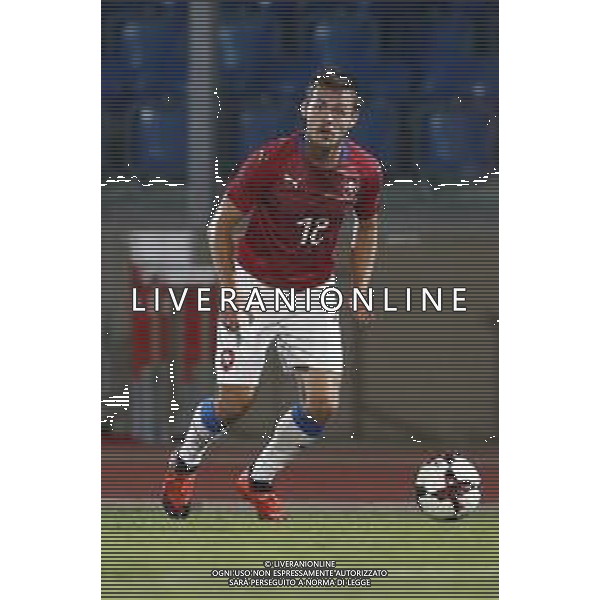 San Marino - Repubblica Ceca 05/09/2018 qualificazioni del gruppo 1 al campionato Europeo Under 21 Italia 2019 nella foto: Matěj Helešic (Czech Republic) Claudio Zamagni/Agenzia Aldo Liverani Alex Kral (Czech Republic) during Qualifying European Under 21 Championship Italy 2019 international soccer match group one between San Marino u21 and Czech Republic u21 at San Marino Olympic Stadium on September 5 2018 photo credit by Claudio Zamagni/Aldo Liverani Photo Agency