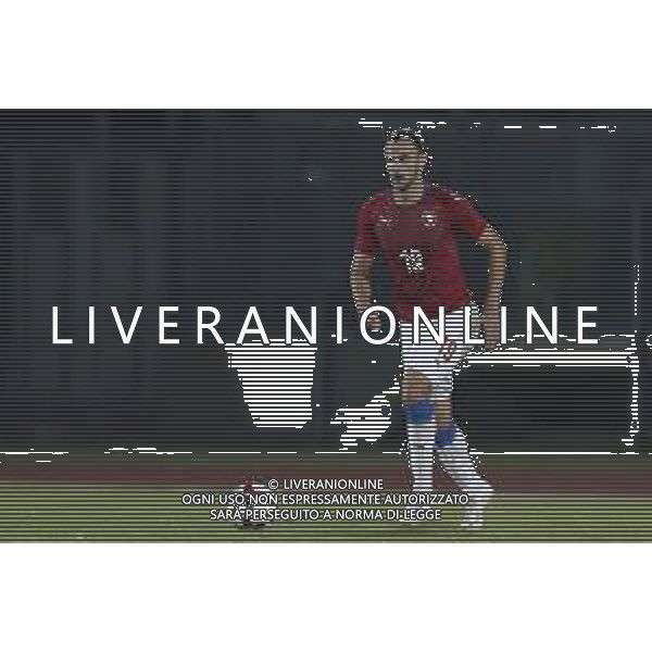 San Marino - Repubblica Ceca 05/09/2018 qualificazioni del gruppo 1 al campionato Europeo Under 21 Italia 2019 nella foto: David Lischka (Czech Republic) Claudio Zamagni/Agenzia Aldo Liverani David Lischka (Czech Republic) during Qualifying European Under 21 Championship Italy 2019 international soccer match group one between San Marino u21 and Czech Republic u21 at San Marino Olympic Stadium on September 5 2018 photo credit by Claudio Zamagni/Aldo Liverani Photo Agency