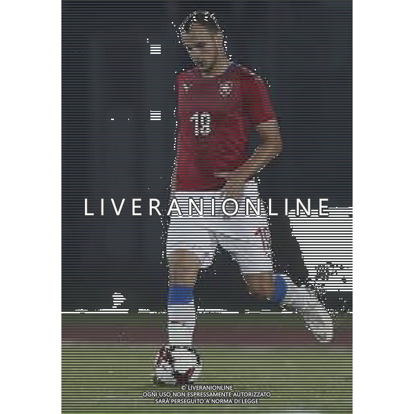 San Marino - Repubblica Ceca 05/09/2018 qualificazioni del gruppo 1 al campionato Europeo Under 21 Italia 2019 nella foto: David Lischka (Czech Republic) Claudio Zamagni/Agenzia Aldo Liverani David Lischka (Czech Republic) during Qualifying European Under 21 Championship Italy 2019 international soccer match group one between San Marino u21 and Czech Republic u21 at San Marino Olympic Stadium on September 5 2018 photo credit by Claudio Zamagni/Aldo Liverani Photo Agency