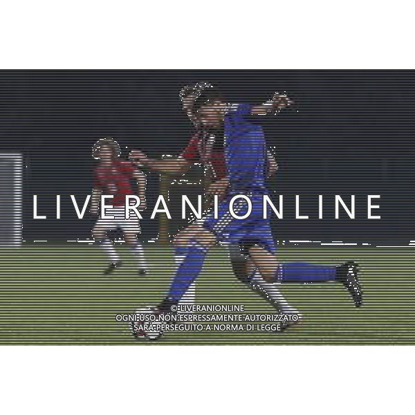 San Marino - Repubblica Ceca 05/09/2018 qualificazioni del gruppo 1 al campionato Europeo Under 21 Italia 2019 nella foto: Samuel Pancotti (San Marino) Tomas Ladra (Czech Republic) Claudio Zamagni/Agenzia Aldo Liverani Samuel Pancotti (San Marino)during Tomas Ladra (Czech Republic) Qualifying European Under 21 Championship Italy 2019 international soccer match group one between San Marino u21 and Czech Republic u21 at San Marino Olympic Stadium on September 5 2018 photo credit by Claudio Zamagni/Aldo Liverani Photo Agency
