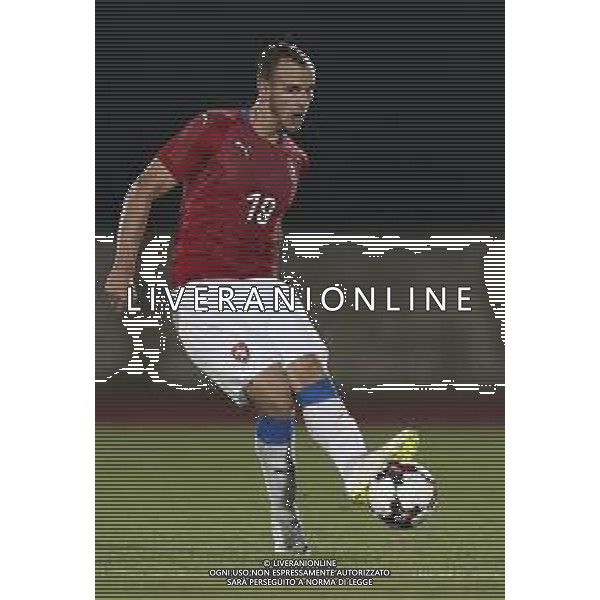 San Marino - Repubblica Ceca 05/09/2018 qualificazioni del gruppo 1 al campionato Europeo Under 21 Italia 2019 nella foto: David Lischka (Czech Republic) Claudio Zamagni/Agenzia Aldo Liverani David Lischka (Czech Republic) during Qualifying European Under 21 Championship Italy 2019 international soccer match group one between San Marino u21 and Czech Republic u21 at San Marino Olympic Stadium on September 5 2018 photo credit by Claudio Zamagni/Aldo Liverani Photo Agency