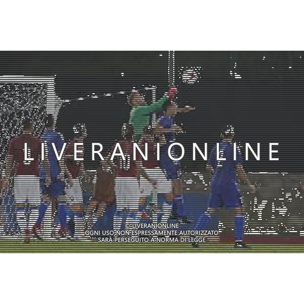 San Marino - Repubblica Ceca 05/09/2018 qualificazioni del gruppo 1 al campionato Europeo Under 21 Italia 2019 nella foto: Simone Benedettini (San Marino) Claudio Zamagni/Agenzia Aldo Liverani Simone Benedettini (San Marino) during Qualifying European Under 21 Championship Italy 2019 international soccer match group one between San Marino u21 and Czech Republic u21 at San Marino Olympic Stadium on September 5 2018 photo credit by Claudio Zamagni/Aldo Liverani Photo Agency