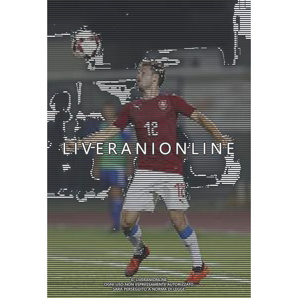 San Marino - Repubblica Ceca 05/09/2018 qualificazioni del gruppo 1 al campionato Europeo Under 21 Italia 2019 nella foto: Matěj Helešic (Czech Republic) Claudio Zamagni/Agenzia Aldo Liverani Matěj Helešic (Czech Republic) during Qualifying European Under 21 Championship Italy 2019 international soccer match group one between San Marino u21 and Czech Republic u21 at San Marino Olympic Stadium on September 5 2018 photo credit by Claudio Zamagni/Aldo Liverani Photo Agency