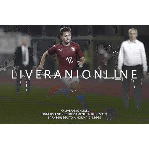San Marino - Repubblica Ceca 05/09/2018 qualificazioni del gruppo 1 al campionato Europeo Under 21 Italia 2019 nella foto: Matěj Helešic (Czech Republic) Claudio Zamagni/Agenzia Aldo Liverani Matěj Helešic (Czech Republic) during Qualifying European Under 21 Championship Italy 2019 international soccer match group one between San Marino u21 and Czech Republic u21 at San Marino Olympic Stadium on September 5 2018 photo credit by Claudio Zamagni/Aldo Liverani Photo Agency