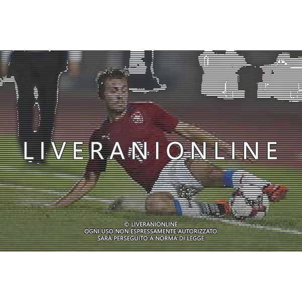 San Marino - Repubblica Ceca 05/09/2018 qualificazioni del gruppo 1 al campionato Europeo Under 21 Italia 2019 nella foto: Matěj Helešic (Czech Republic) Claudio Zamagni/Agenzia Aldo Liverani Matěj Helešic (Czech Republic) during Qualifying European Under 21 Championship Italy 2019 international soccer match group one between San Marino u21 and Czech Republic u21 at San Marino Olympic Stadium on September 5 2018 photo credit by Claudio Zamagni/Aldo Liverani Photo Agency