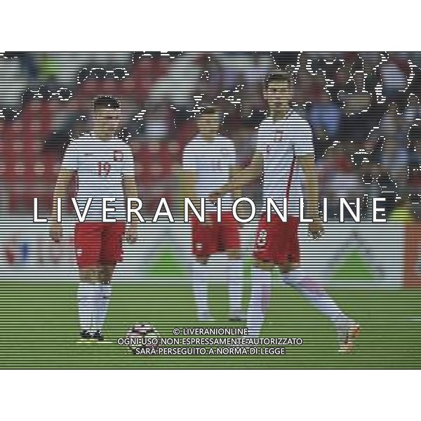 06.09.2018 LODZ , STADION MIEJSKI WIDZEW LODZ MECZ , REPREZENTACJA U-20 POLSKA (POLAND) - WLOCHY ( ITALY ) PILKA NOZNA , TURNIEJ OSMIU NARODOW NZ. ADRIAN LYSZCZARZ, JAKUB MODERA FOTO RADOSLAW JOZWIAK / CYFRASPORT/NEWSPIX.PL --- Newspix.pl AG ALDO LIVERANI SAS