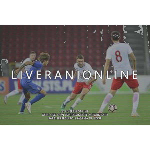 06.09.2018 LODZ , STADION MIEJSKI WIDZEW LODZ MECZ , REPREZENTACJA U-20 POLSKA (POLAND) - WLOCHY ( ITALY ) PILKA NOZNA , TURNIEJ OSMIU NARODOW NZ. SEBASTIAN WALUKIEWICZ FOTO RADOSLAW JOZWIAK / CYFRASPORT/NEWSPIX.PL --- Newspix.pl AG ALDO LIVERANI SAS