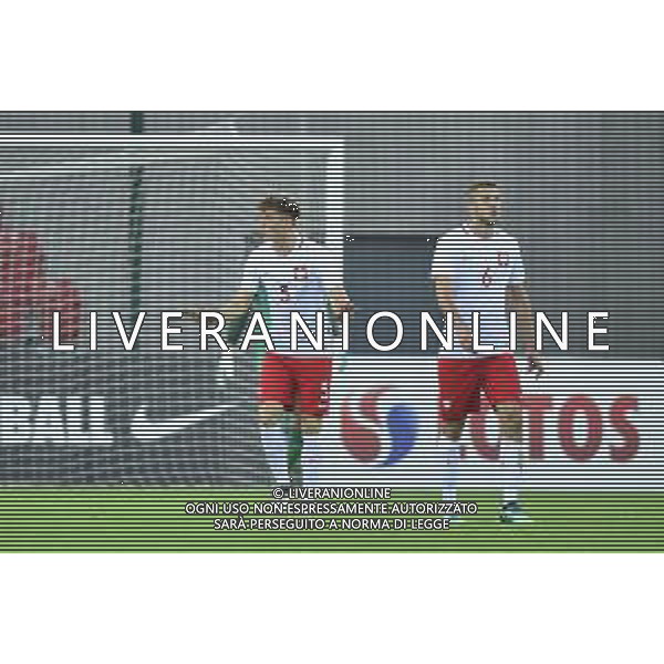 06.09.2018 LODZ , STADION MIEJSKI WIDZEW LODZ MECZ , REPREZENTACJA U-20 POLSKA (POLAND) - WLOCHY ( ITALY ) PILKA NOZNA , TURNIEJ OSMIU NARODOW NZ. SERAFIN SZOTA, SEBASTIAN WALUKIEWICZ FOTO RADOSLAW JOZWIAK / CYFRASPORT/NEWSPIX.PL --- Newspix.pl AG ALDO LIVERANI SAS