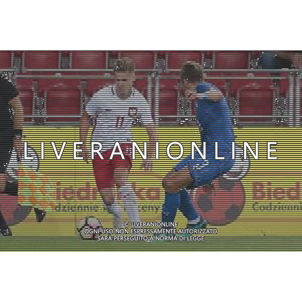 06.09.2018 Lodz Pilka nozna Reprezentacja Polski U20 Turniej Osmiu Narodow Polska U20 - Wlochy U20 N/z Jakub Bednarczyk, Alessandro Tripadelli Foto Adam Starszynski / PressFocus/NEWSPIX.PL 06.09.2018 Lodz Football Polish National Team U20 Eight Nations Tournament Poland U20 - Italy U20 Jakub Bednarczyk, Alessandro Tripadelli Credit Adam Starszynski / PressFocus --- Newspix.pl AG ALDO LIVERANI SAS
