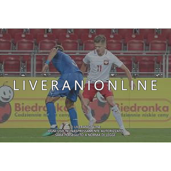 06.09.2018 Lodz Pilka nozna Reprezentacja Polski U20 Turniej Osmiu Narodow Polska U20 - Wlochy U20 N/z Jakub Bednarczyk, Alessandro Tripadelli Foto Adam Starszynski / PressFocus/NEWSPIX.PL 06.09.2018 Lodz Football Polish National Team U20 Eight Nations Tournament Poland U20 - Italy U20 Jakub Bednarczyk, Alessandro Tripadelli Credit Adam Starszynski / PressFocus --- Newspix.pl AG ALDO LIVERANI SAS