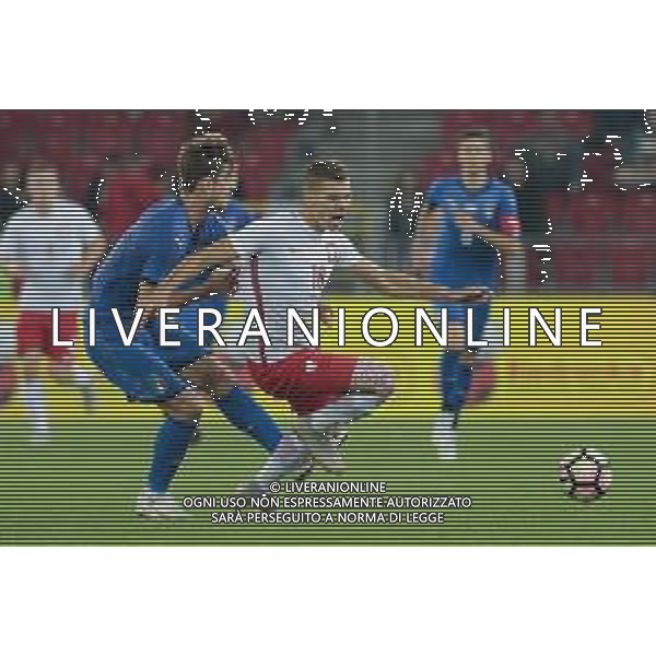 06.09.2018 Lodz Pilka nozna Reprezentacja Polski U20 Turniej Osmiu Narodow Polska U20 - Wlochy U20 N/z Matteo Gabbia, Sebastian Strozik Foto Adam Starszynski / PressFocus/NEWSPIX.PL 06.09.2018 Lodz Football Polish National Team U20 Eight Nations Tournament Poland U20 - Italy U20 Matteo Gabbia, Sebastian Strozik Credit Adam Starszynski / PressFocus --- Newspix.pl AG ALDO LIVERANI SAS