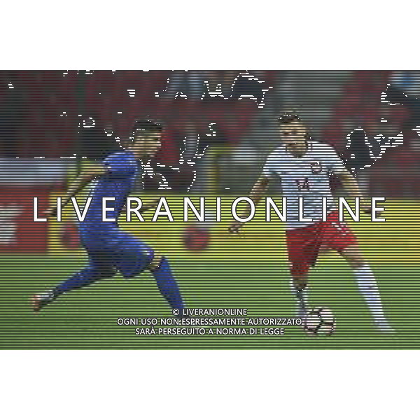 06.09.2018 LODZ , STADION MIEJSKI WIDZEW LODZ MECZ , REPREZENTACJA U-20 POLSKA (POLAND) - WLOCHY ( ITALY ) PILKA NOZNA , TURNIEJ OSMIU NARODOW NZ. ADRIAN GRYSZKIEWICZ FOTO RADOSLAW JOZWIAK / CYFRASPORT/NEWSPIX.PL --- Newspix.pl AG ALDO LIVERANI SAS