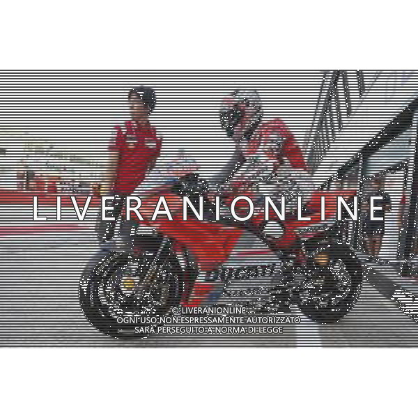 Misano - Motomondiale Gran Premio OCTO di San Marino e della Riviera di Rimini 07/09/2018 nella foto: Jorge Lorenzo (DUCATI TEAM) durante le prove libere ©Claudio Zamagni/Agenzia Aldo Liverani Jorge Lorenzo (DUCATI TEAM) during free practice MotoGP OCTO of San Marino on September 07 2018 at Misano World Circuit Marco Simoncelli Misano Adriatico Italy photo credit by Claudio Zamagni/Aldo Liverani Photo Agency