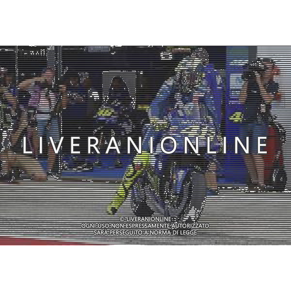 Misano - Motomondiale Gran Premio OCTO di San Marino e della Riviera di Rimini 07/09/2018 nella foto: Valentino Rossi (MOVISTAR YAMAHA MotoGP)durante le prove libere ©Claudio Zamagni/Agenzia Aldo Liverani Valentino Rossi (MOVISTAR YAMAHA MotoGP) during free practice MotoGP OCTO of San Marino on September 07 2018 at Misano World Circuit Marco Simoncelli Misano Adriatico Italy photo credit by Claudio Zamagni/Aldo Liverani Photo Agency