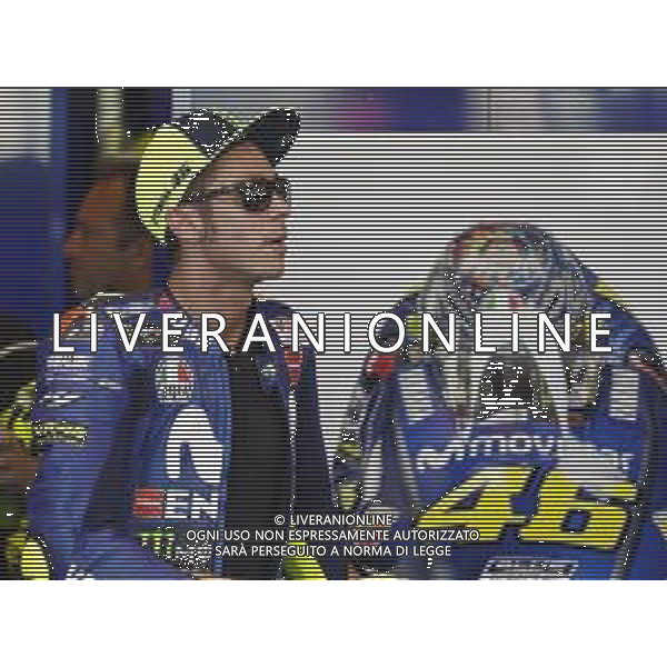 Misano - Motomondiale Gran Premio OCTO di San Marino e della Riviera di Rimini 07/09/2018 nella foto: Valentino Rossi (MOVISTAR YAMAHA MotoGP)durante le prove libere ©Claudio Zamagni/Agenzia Aldo Liverani Valentino Rossi (MOVISTAR YAMAHA MotoGP) during free practice MotoGP OCTO of San Marino on September 07 2018 at Misano World Circuit Marco Simoncelli Misano Adriatico Italy photo credit by Claudio Zamagni/Aldo Liverani Photo Agency