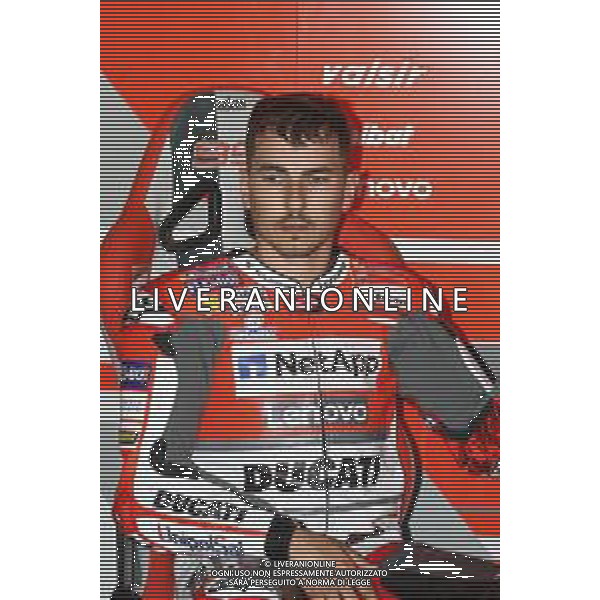 Misano Adriatico ( RN ) 07/09/2018 Misano World Circuit Marco Simoncelli. Gran Premio Octo di San Marino e della Riviera di Rimini 2018 - MOTOGP Nella foto: Jorge Lorenzo ( ESP ) su DUCATI PH Lauro Montagnini AG ALDO LIVERANI SAS