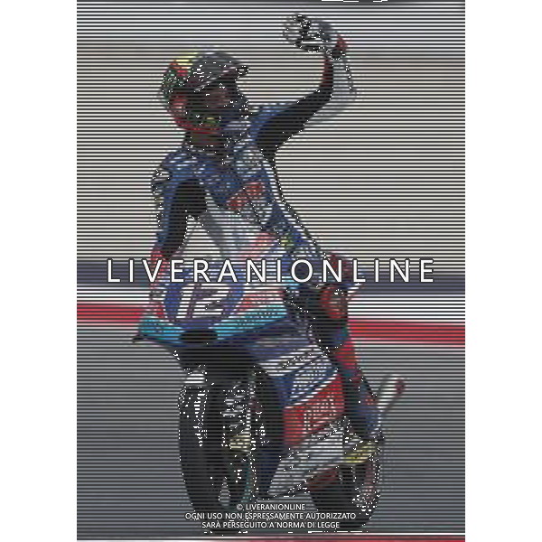 Misano - Motomondiale Gran Premio OCTO di San Marino e della Riviera di Rimini 07/09/2018 nella foto: MARCO BEZZECCHI (MC SAXOPRINT)durante le prove libere ©Claudio Zamagni/Agenzia Aldo Liverani MARCO BEZZECCHI (MC SAXOPRINT) during free practice MotoGP OCTO of San Marino on September 07 2018 at Misano World Circuit Marco Simoncelli Misano Adriatico Italy photo credit by Claudio Zamagni/Aldo Liverani Photo Agency / AGENZIA ALDO LIVERANI SAS