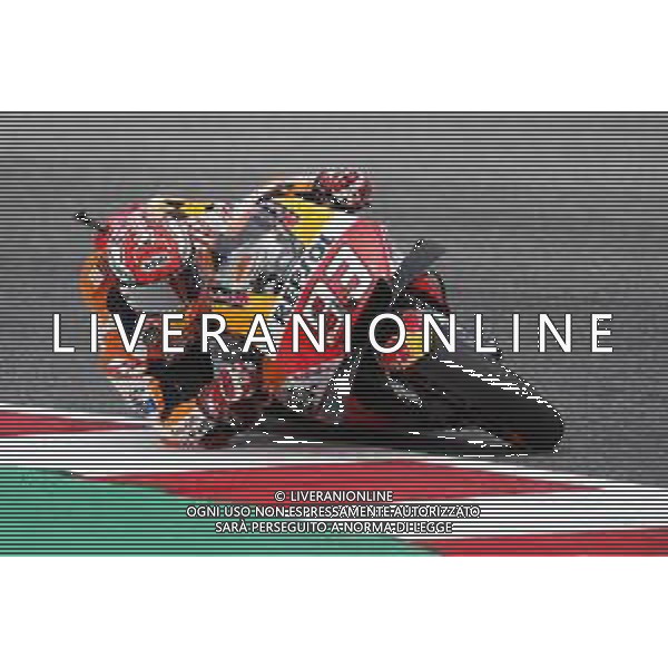 Misano - Motomondiale Gran Premio OCTO di San Marino e della Riviera di Rimini 07/09/2018 nella foto: Marc Marquez (REPSOL HONDA TEAM)durante le prove libere ©Claudio Zamagni/Agenzia Aldo Liverani Marc Marquez (REPSOL HONDA TEAM) during free practice MotoGP OCTO of San Marino on September 07 2018 at Misano World Circuit Marco Simoncelli Misano Adriatico Italy photo credit by Claudio Zamagni/Aldo Liverani Photo Agency / AGENZIA ALDO LIVERANI SAS