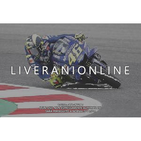 Misano - Motomondiale Gran Premio OCTO di San Marino e della Riviera di Rimini 07/09/2018 nella foto: Valentino Rossi (MOVISTAR YAMAHA MotoGP) durante le prove libere ©Claudio Zamagni/Agenzia Aldo Liverani Valentino Rossi (MOVISTAR YAMAHA MotoGP) during free practice MotoGP OCTO of San Marino on September 07 2018 at Misano World Circuit Marco Simoncelli Misano Adriatico Italy photo credit by Claudio Zamagni/Aldo Liverani Photo Agency / AGENZIA ALDO LIVERANI SAS