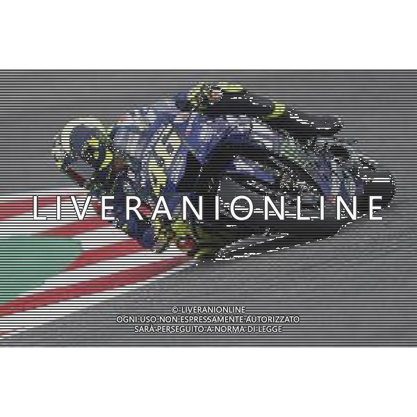 Misano - Motomondiale Gran Premio OCTO di San Marino e della Riviera di Rimini 07/09/2018 nella foto: Valentino Rossi (MOVISTAR YAMAHA MotoGP)durante le prove libere ©Claudio Zamagni/Agenzia Aldo Liverani Valentino Rossi (MOVISTAR YAMAHA MotoGP) during free practice MotoGP OCTO of San Marino on September 07 2018 at Misano World Circuit Marco Simoncelli Misano Adriatico Italy photo credit by Claudio Zamagni/Aldo Liverani Photo Agency / AGENZIA ALDO LIVERANI SAS