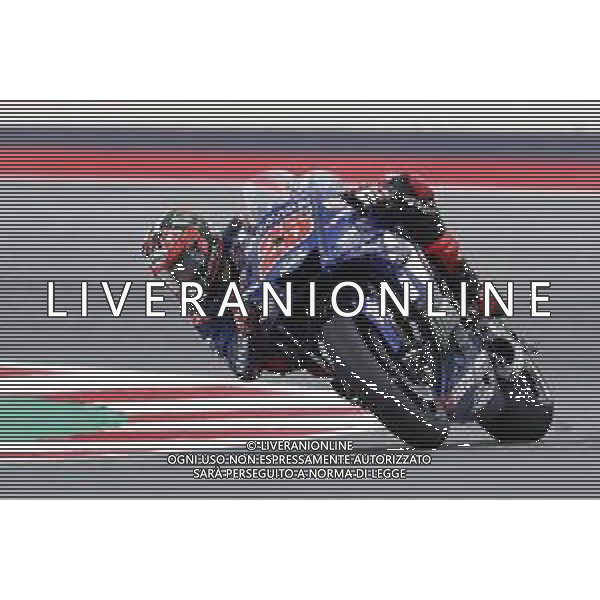 Misano - Motomondiale Gran Premio OCTO di San Marino e della Riviera di Rimini 07/09/2018 nella foto: Maverick Vinales (MOVISTAR YAMAHA MotoGP)durante le prove libere ©Claudio Zamagni/Agenzia Aldo Liverani Maverick Vinales (MOVISTAR YAMAHA MotoGP) during free practice MotoGP OCTO of San Marino on September 07 2018 at Misano World Circuit Marco Simoncelli Misano Adriatico Italy photo credit by Claudio Zamagni/Aldo Liverani Photo Agency / AGENZIA ALDO LIVERANI SAS