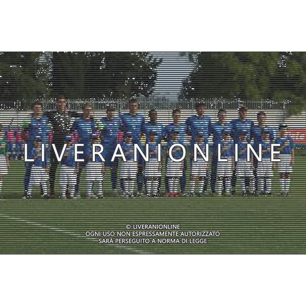07/09/2018 CASTEL SAN PIETRO ITALIA UNDER 19-PORTOGALLO UNDER 19 0-1 GOL DI TIAGO RODRIGUES NELLA FOTO SQUADRA ITALIA FOTO GIANNI SANNA-AG ALDO LIVERANI SAS
