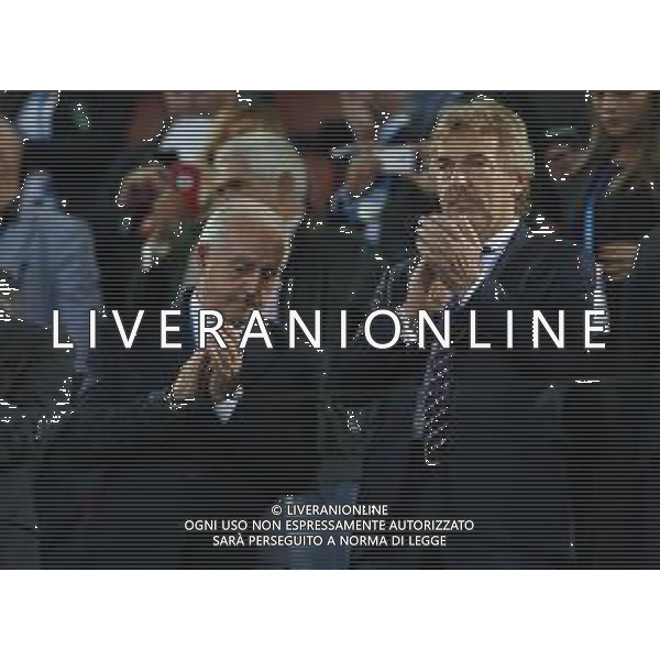 UEFA Nations League A Group 3 Bologna - 07.09.2018 Italia-Polonia Nella Foto: Zbigniew Boniek e Roberto Fabbricini in tribuna /Ph.Vitez-Ag. Aldo Liverani