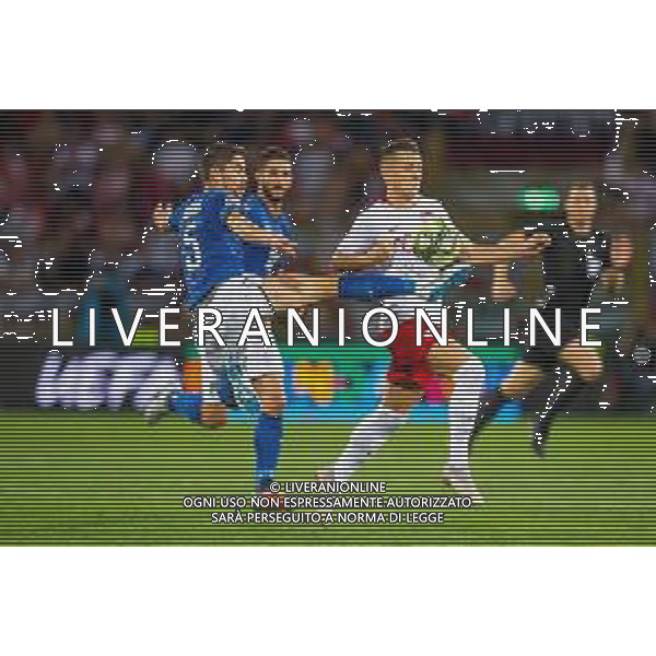 07.09.2018 BOLONIA, WLOCHY (BOLOGNA, ITALY) STADIO RENATO DALL\'ARA PILKA NOZNA (FOOTBALL) LIGA NARODOW UEFA (UEFA NATIONAL LEAGUE) MECZ WLOCHY - POLSKA ( GAME ITALY - POLAND ) NZ PIOTR ZIELINSKI CRISTIANO BIRAGHI FOTO LUKASZ SKWIOT/CYFRASPORT/NEWSPIX.PL --- Newspix.pl AGENZIA ALDO LIVERANI SAS