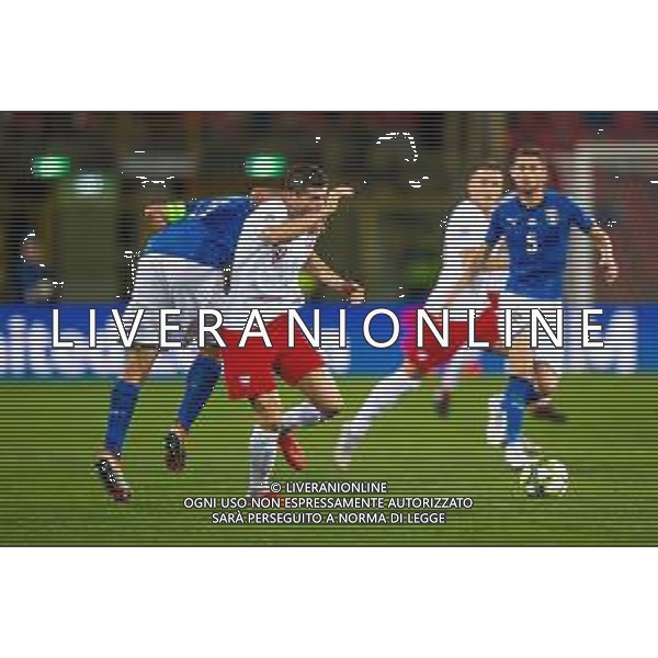 07.09.2018 BOLONIA, WLOCHY (BOLOGNA, ITALY) STADIO RENATO DALL\'ARA PILKA NOZNA (FOOTBALL) LIGA NARODOW UEFA (UEFA NATIONAL LEAGUE) MECZ WLOCHY - POLSKA ( GAME ITALY - POLAND ) NZ ROBERT LEWANDOWSKI GIORGIO CHIELLINI FOTO LUKASZ SKWIOT/CYFRASPORT/NEWSPIX.PL --- Newspix.pl AGENZIA ALDO LIVERANI SAS