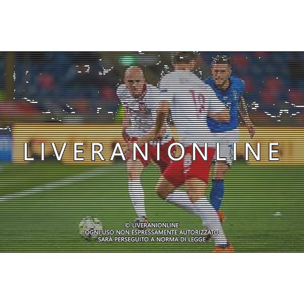 07.09.2018 BOLONIA, WLOCHY (BOLOGNA, ITALY) STADIO RENATO DALL\'ARA PILKA NOZNA (FOOTBALL) LIGA NARODOW UEFA (UEFA NATIONAL LEAGUE) MECZ WLOCHY - POLSKA ( GAME ITALY - POLAND ) NZ RAFAL KURZAWA CRISTIANO BIRAGHI FOTO LUKASZ SKWIOT/CYFRASPORT/NEWSPIX.PL --- Newspix.pl AGENZIA ALDO LIVERANI SAS