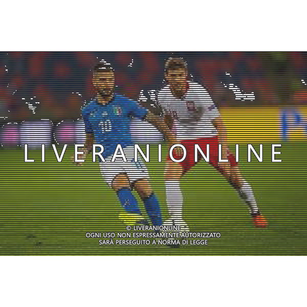 07.09.2018 BOLONIA, WLOCHY (BOLOGNA, ITALY) STADIO RENATO DALL\'ARA PILKA NOZNA (FOOTBALL) LIGA NARODOW UEFA (UEFA NATIONAL LEAGUE) MECZ WLOCHY - POLSKA ( GAME ITALY - POLAND ) NZ LORENZO INSIGNE BARTOSZ BERESZYNSKI FOTO LUKASZ SKWIOT/CYFRASPORT/NEWSPIX.PL --- Newspix.pl AGENZIA ALDO LIVERANI SAS