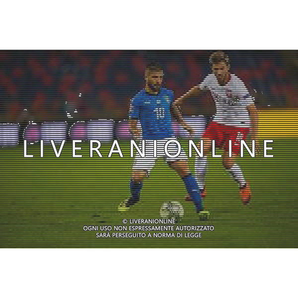 07.09.2018 BOLONIA, WLOCHY (BOLOGNA, ITALY) STADIO RENATO DALL\'ARA PILKA NOZNA (FOOTBALL) LIGA NARODOW UEFA (UEFA NATIONAL LEAGUE) MECZ WLOCHY - POLSKA ( GAME ITALY - POLAND ) NZ LORENZO INSIGNE BARTOSZ BERESZYNSKI FOTO LUKASZ SKWIOT/CYFRASPORT/NEWSPIX.PL --- Newspix.pl AGENZIA ALDO LIVERANI SAS