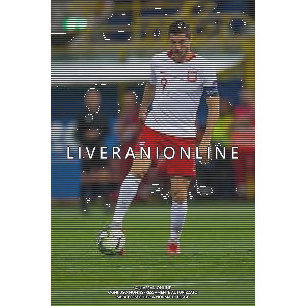 07.09.2018 BOLONIA, WLOCHY (BOLOGNA, ITALY) STADIO RENATO DALL\'ARA PILKA NOZNA (FOOTBALL) LIGA NARODOW UEFA (UEFA NATIONAL LEAGUE) MECZ WLOCHY - POLSKA ( GAME ITALY - POLAND ) NZ ROBERT LEWANDOWSKI FOTO LUKASZ SKWIOT/CYFRASPORT/NEWSPIX.PL --- Newspix.pl AGENZIA ALDO LIVERANI SAS