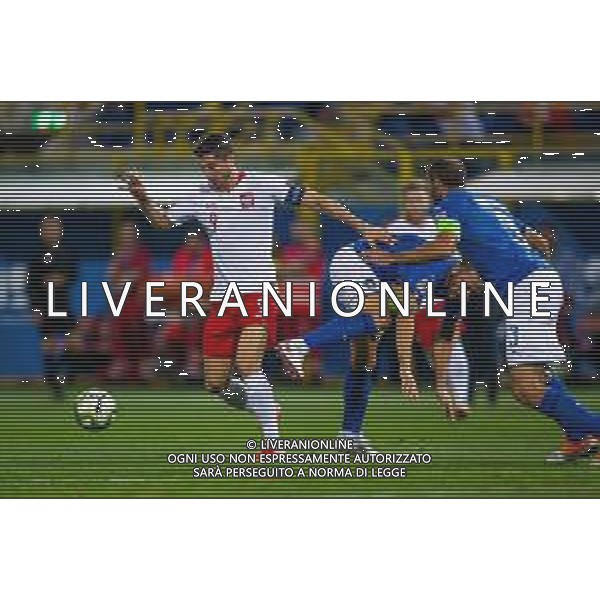 07.09.2018 BOLONIA, WLOCHY (BOLOGNA, ITALY) STADIO RENATO DALL\'ARA PILKA NOZNA (FOOTBALL) LIGA NARODOW UEFA (UEFA NATIONAL LEAGUE) MECZ WLOCHY - POLSKA ( GAME ITALY - POLAND ) NZ ROBERT LEWANDOWSKI FOTO LUKASZ SKWIOT/CYFRASPORT/NEWSPIX.PL --- Newspix.pl AGENZIA ALDO LIVERANI SAS