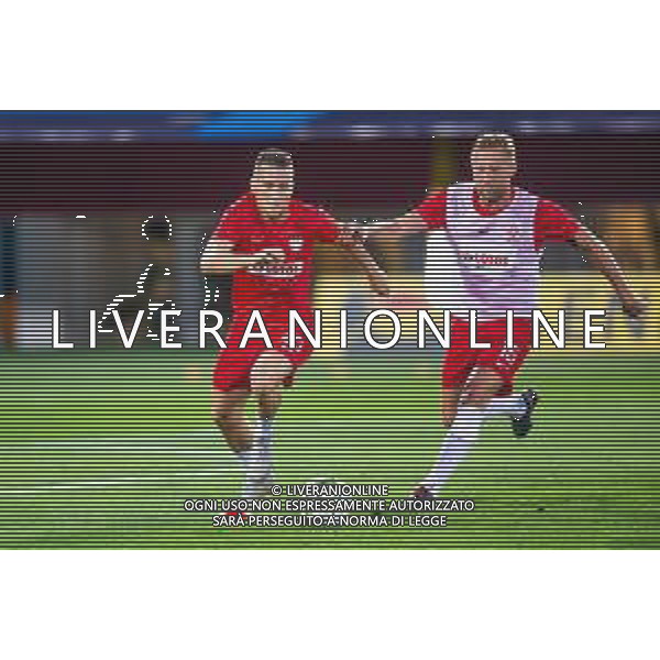 07.09.2018 BOLONIA, WLOCHY (BOLOGNA, ITALY) STADIO RENATO DALL\'ARA PILKA NOZNA (FOOTBALL) LIGA NARODOW UEFA (UEFA NATIONAL LEAGUE) MECZ WLOCHY - POLSKA ( GAME ITALY - POLAND ) NZ PIOTR ZIELINSKI KAMIL GLIK FOTO LUKASZ SKWIOT/CYFRASPORT/NEWSPIX.PL --- Newspix.pl AGENZIA ALDO LIVERANI SAS