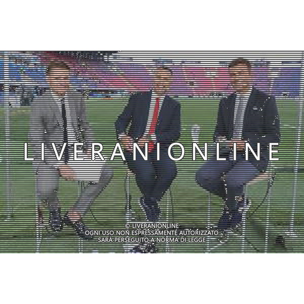 07.09.2018 BOLONIA, WLOCHY (BOLOGNA, ITALY) STADIO RENATO DALL\'ARA PILKA NOZNA (FOOTBALL) LIGA NARODOW UEFA (UEFA NATIONAL LEAGUE) MECZ WLOCHY - POLSKA ( GAME ITALY - POLAND ) NZ ARTUR WICHNIAREK, ROMAN KOLTON, BOZYDAR IWANOW - POLSAT SPORT BOLONIA FOTO LUKASZ GROCHALA/CYFRASPORT/NEWSPIX.PL --- Newspix.pl AGENZIA ALDO LIVERANI SAS