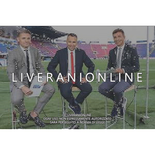 07.09.2018 BOLONIA, WLOCHY (BOLOGNA, ITALY) STADIO RENATO DALL\'ARA PILKA NOZNA (FOOTBALL) LIGA NARODOW UEFA (UEFA NATIONAL LEAGUE) MECZ WLOCHY - POLSKA ( GAME ITALY - POLAND ) NZ ARTUR WICHNIAREK, ROMAN KOLTON, BOZYDAR IWANOW - POLSAT SPORT BOLONIA FOTO LUKASZ GROCHALA/CYFRASPORT/NEWSPIX.PL --- Newspix.pl AGENZIA ALDO LIVERANI SAS