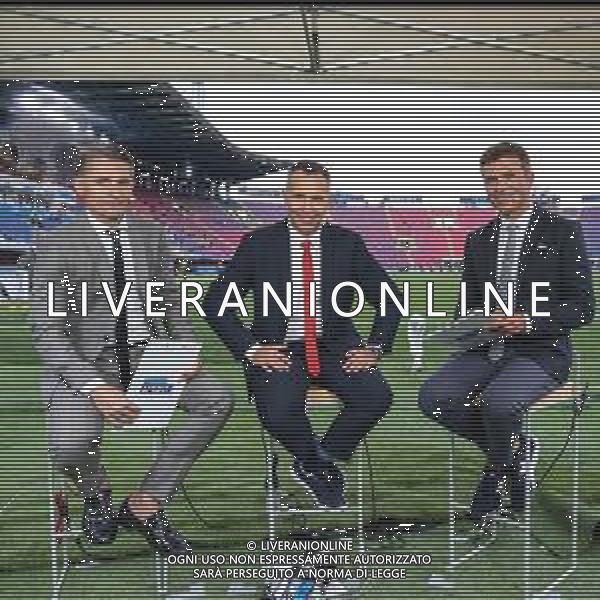 07.09.2018 BOLONIA, WLOCHY (BOLOGNA, ITALY) STADIO RENATO DALL\'ARA PILKA NOZNA (FOOTBALL) LIGA NARODOW UEFA (UEFA NATIONAL LEAGUE) MECZ WLOCHY - POLSKA ( GAME ITALY - POLAND ) NZ ARTUR WICHNIAREK, ROMAN KOLTON, BOZYDAR IWANOW - POLSAT SPORT BOLONIA FOTO LUKASZ GROCHALA/CYFRASPORT/NEWSPIX.PL --- Newspix.pl AGENZIA ALDO LIVERANI SAS