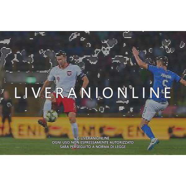 2018.09.07 Bolonia Pilka nozna UEFA Liga Narodow Wlochy - Polska N/z Robert Lewandowski Foto Pawel Andrachiewicz / PressFocus/NEWSPIX.PL 2018.09.07 Bolonia Football UEFA Nations League Italy - Poland Robert Lewandowski Credit: Pawel Andrachiewicz / PressFocus --- Newspix.pl AGENZIA ALDO LIVERANI SAS