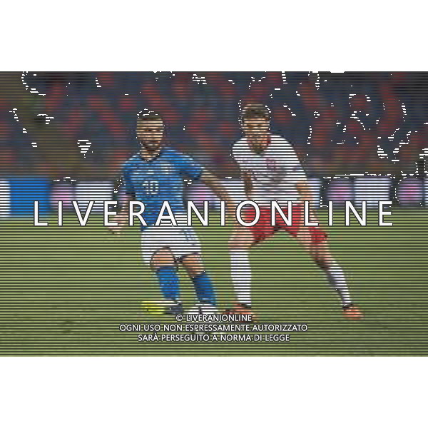 2018.09.07 Bolonia Pilka nozna UEFA Liga Narodow Wlochy - Polska N/z Lorenzo Insigne, Bartosz Bereszynski Foto Marcin Karczewski / PressFocus/NEWSPIX.PL 2018.09.07 Bolonia Football UEFA Nations League Italy - Poland Lorenzo Insigne, Bartosz Bereszynski Credit: Marcin Karczewski / PressFocus --- Newspix.pl AGENZIA ALDO LIVERANI SAS