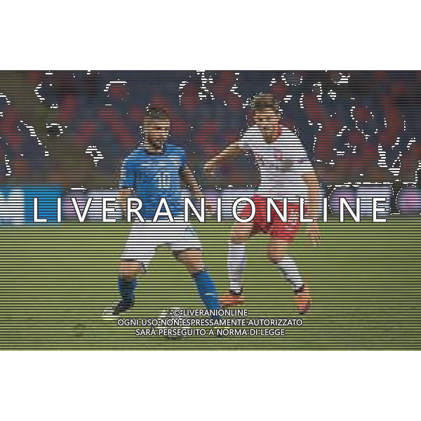 2018.09.07 Bolonia Pilka nozna UEFA Liga Narodow Wlochy - Polska N/z Lorenzo Insigne, Bartosz Bereszynski Foto Marcin Karczewski / PressFocus/NEWSPIX.PL 2018.09.07 Bolonia Football UEFA Nations League Italy - Poland Lorenzo Insigne, Bartosz Bereszynski Credit: Marcin Karczewski / PressFocus --- Newspix.pl AGENZIA ALDO LIVERANI SAS
