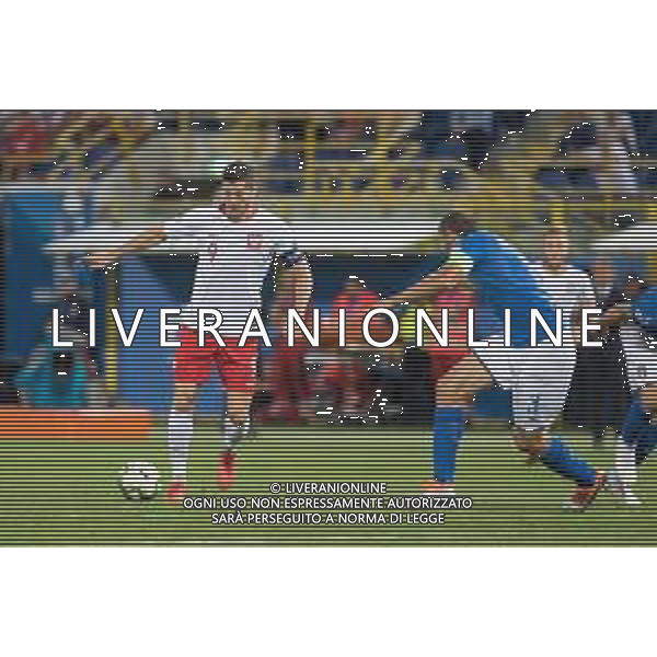 2018.09.07 Bolonia Pilka nozna UEFA Liga Narodow Wlochy - Polska N/z Robert Lewandowski, Giorgio Chiellini Foto Marcin Karczewski / PressFocus/NEWSPIX.PL 2018.09.07 Bolonia Football UEFA Nations League Italy - Poland Robert Lewandowski, Giorgio Chiellini Credit: Marcin Karczewski / PressFocus --- Newspix.pl AGENZIA ALDO LIVERANI SAS