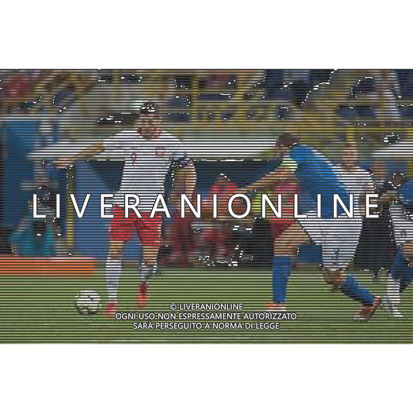 2018.09.07 Bolonia Pilka nozna UEFA Liga Narodow Wlochy - Polska N/z Robert Lewandowski, Giorgio Chiellini Foto Marcin Karczewski / PressFocus/NEWSPIX.PL 2018.09.07 Bolonia Football UEFA Nations League Italy - Poland Robert Lewandowski, Giorgio Chiellini Credit: Marcin Karczewski / PressFocus --- Newspix.pl AGENZIA ALDO LIVERANI SAS
