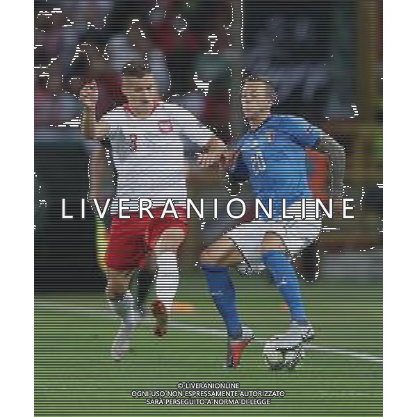 UEFA Nations League A Group 3 Bologna - 07.09.2018 Italia-Polonia Nella Foto: federico bernardeschi e Arkadiusz Reca /Ph.Vitez-Ag. Aldo Liverani