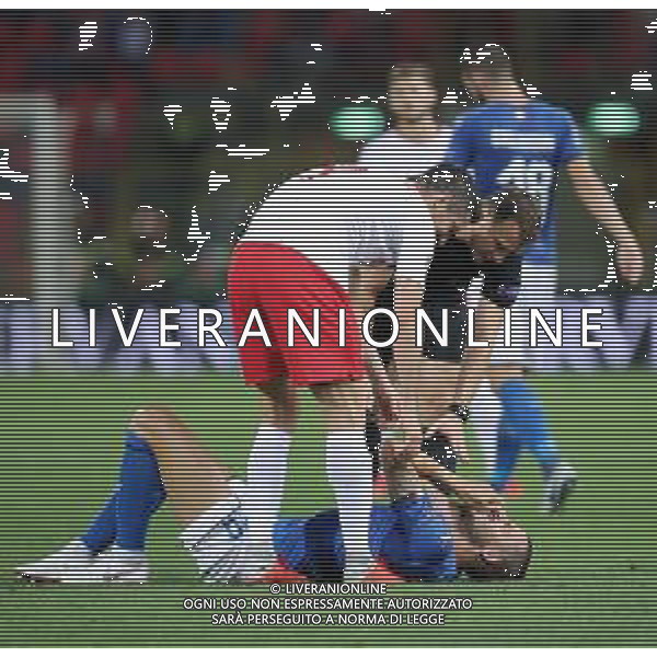 UEFA Nations League A Group 3 Bologna - 07.09.2018 Italia-Polonia Nella Foto: Robert Lewandowski e leonardo bonucci /Ph.Vitez-Ag. Aldo Liverani