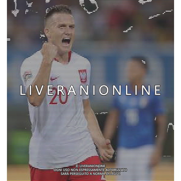 UEFA Nations League A Group 3 Bologna - 07.09.2018 Italia-Polonia Nella Foto: esultanza dopo il gol di Piotr Zielinski /Ph.Vitez-Ag. Aldo Liverani
